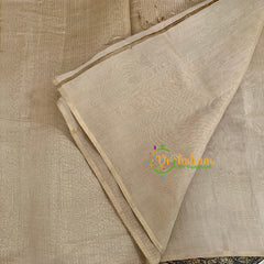 Light Gold Maheshwari Tissue Saree -Trisha Gold Tissue Saree -VS1612