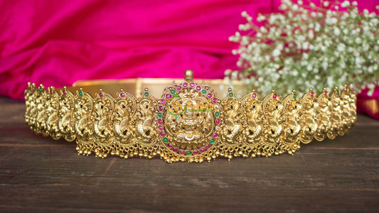 Gold Replica Lakshmi Hipbelt -Temple Hipbelt -G1185