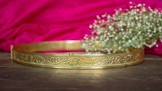 Plain Hipbelt with Floral Embossment -G1874