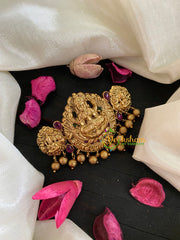 Gold Look Alike Temple Lakshmi Hairclip- 3 Lakshmi -H207