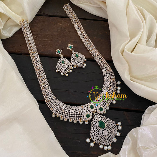 Bridal American Diamond Haram-Green-G6973