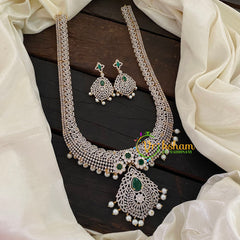 Bridal American Diamond Haram-Green-G6973
