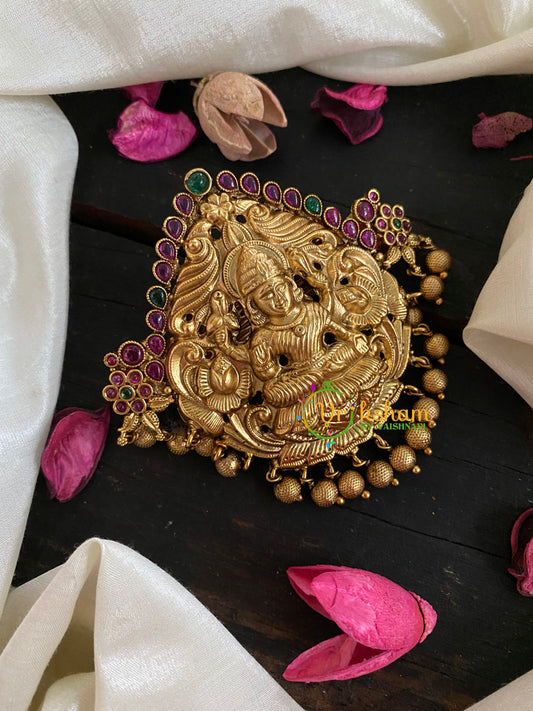 Gold Look Alike Temple Lakshmi Hairclip -H208