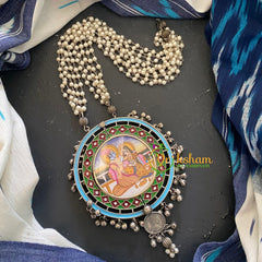 Silver Afghani Neckpiece with Pendant–Romance-S263