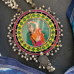 Silver Afghani Neckpiece with Pendant–18-S268