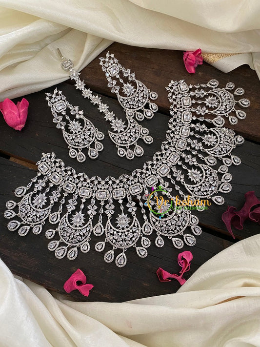 American Diamond Bridal Set-Semi Bridal Set-G2986