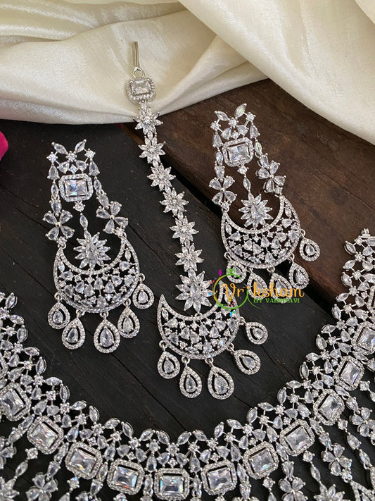 American Diamond Bridal Set-Semi Bridal Set-G2986