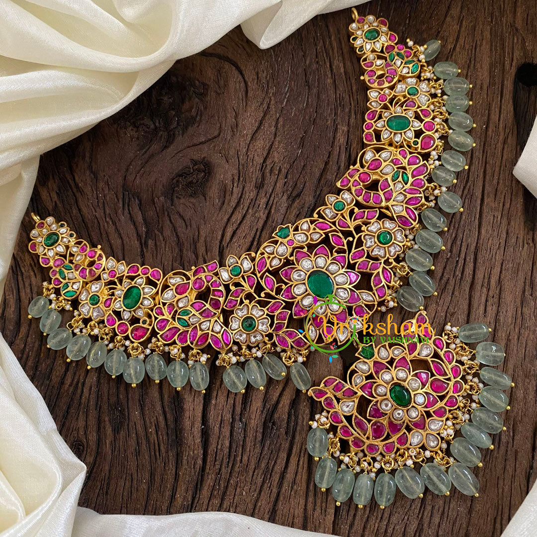 Precious Jadau Kundan Short Neckpiece -J1271