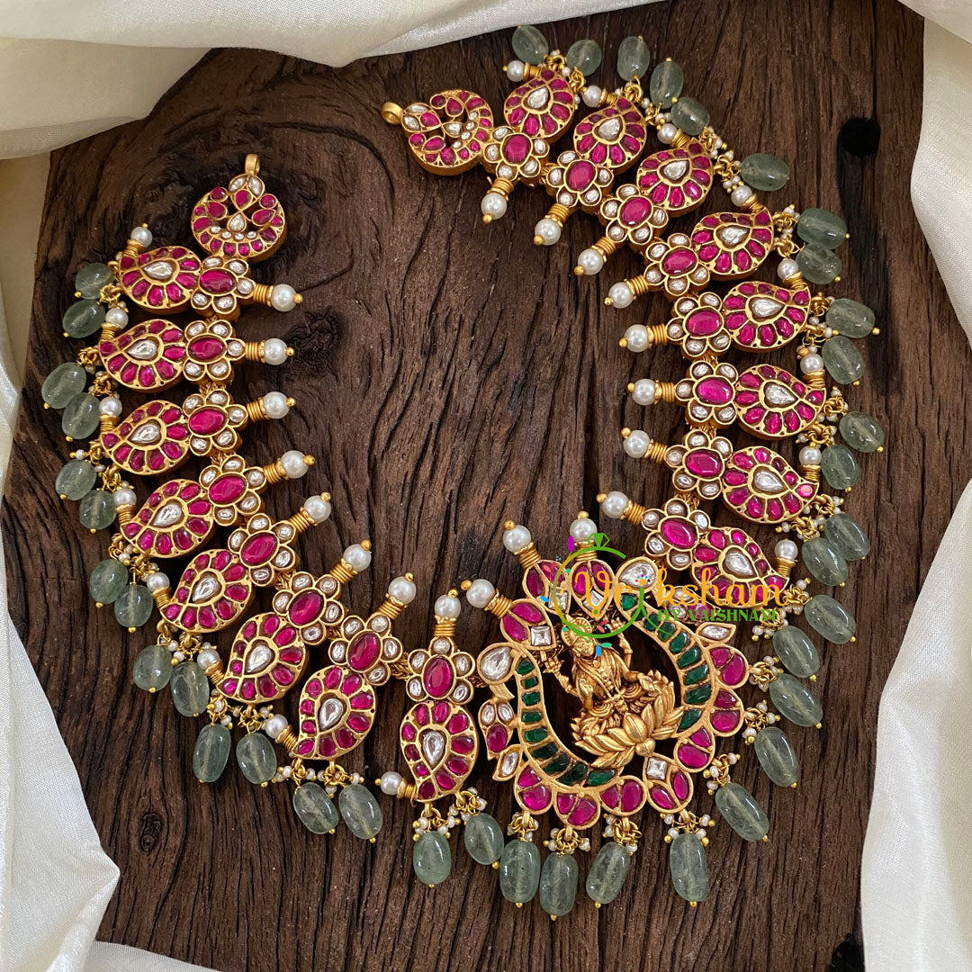 Precious Jadau Kundan Short Neckpiece -Lakshmi-J1379