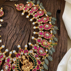 Precious Jadau Kundan Short Neckpiece -Lakshmi-J1379