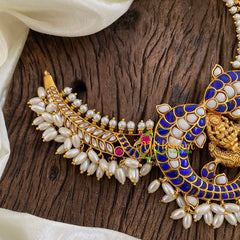 Jadau Kundan Temple Guttapusalu Neckpiece -J1272