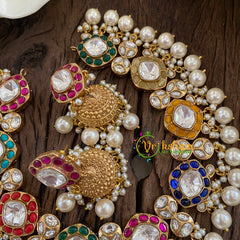 Navrathna Jadau Kundan Choker -J1397