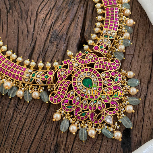 Precious Jadau Kundan Short Neckpiece -J1273