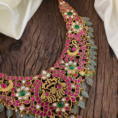 Precious Jadau Kundan Lakshmi Short Neckpiece -J1275