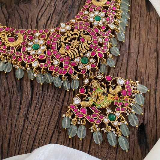 Precious Jadau Kundan Lakshmi Short Neckpiece -J1275