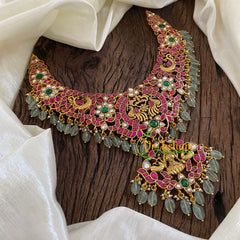 Precious Jadau Kundan Lakshmi Short Neckpiece -J1275