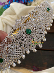 Exquisite Bridal American Diamond Hipbelt -3 Green-G2968