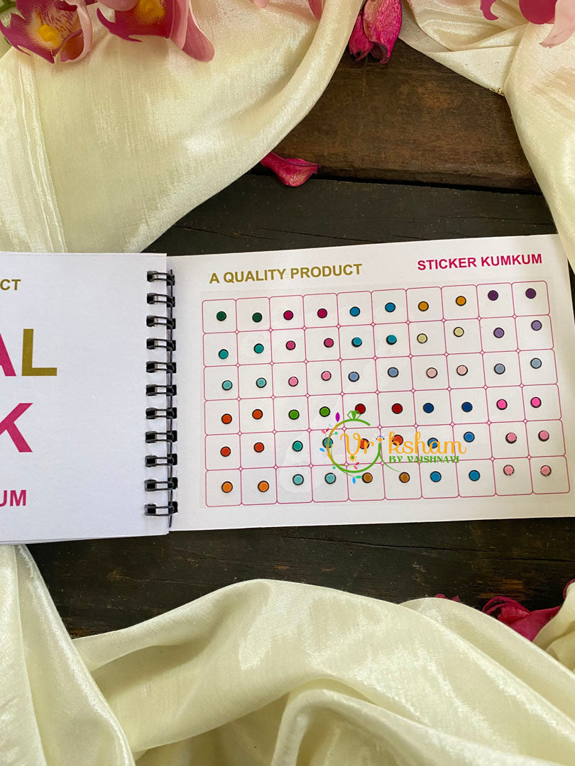 Black Border Plain Sticker Bindi Book-Navya Short-BB080