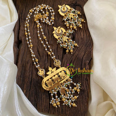 Pearl Jadau Kundan Pendant Chain -J1419