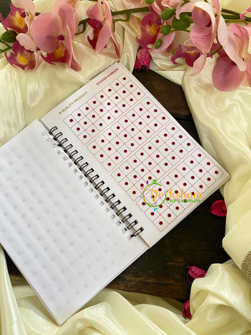 Daily Wear Maroon Sticker Bindi Book-Navya Long-BB092