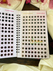 Sheen Plain Sticker Bindi Book-Navya Long-BB091
