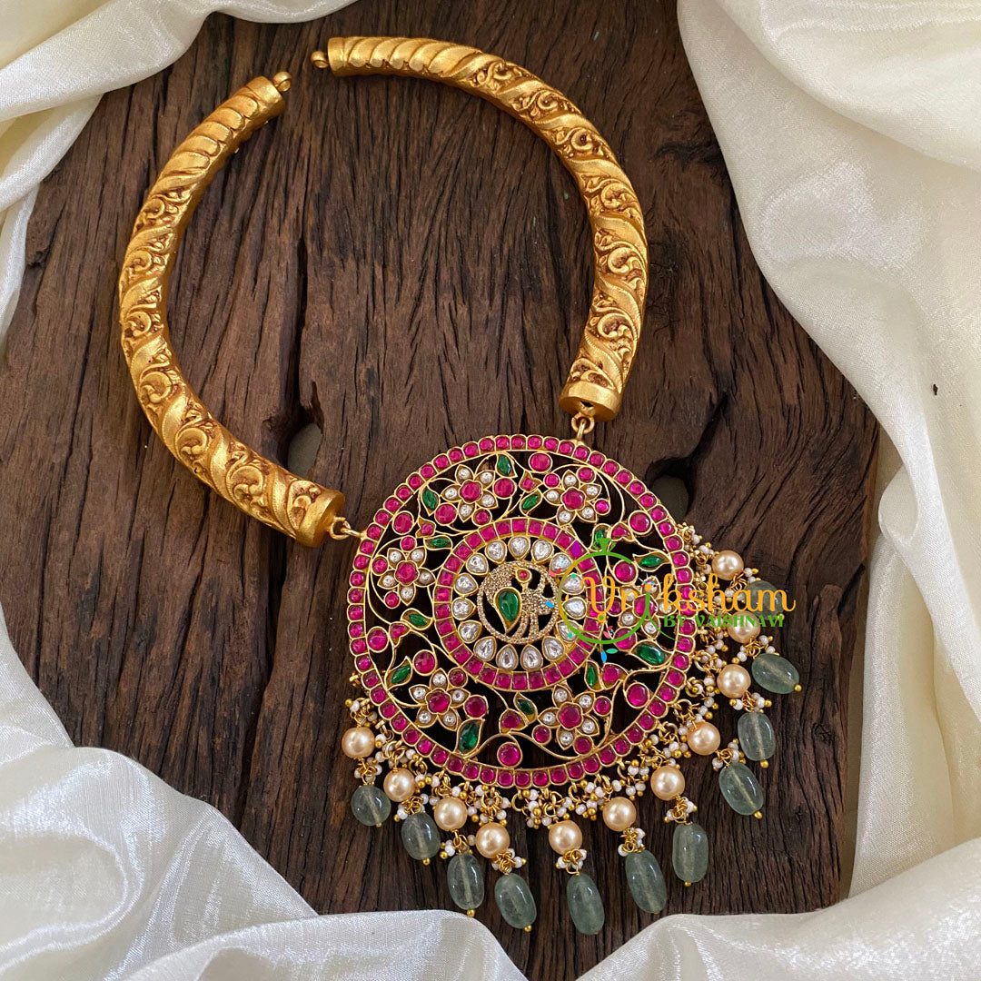 Precious Jadau Kundan Hasli Short Neckpiece -J1278