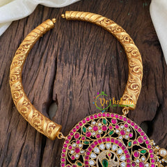 Precious Jadau Kundan Hasli Short Neckpiece -J1278