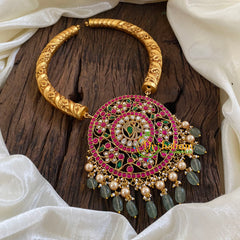 Precious Jadau Kundan Hasli Short Neckpiece -J1278