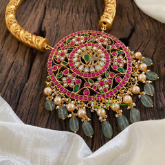 Precious Jadau Kundan Hasli Short Neckpiece -J1278