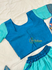 Blue Indian Traditional Girls Lehenga Set -VS830