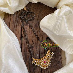 Precious Jadau Kundan Mangalsutra -Pearl-J1436