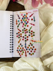 Cocktail Stone Bridal Bindi Book-Navya Long-BB088