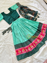 Green Indian Traditional Girls Lehenga Set -VS827