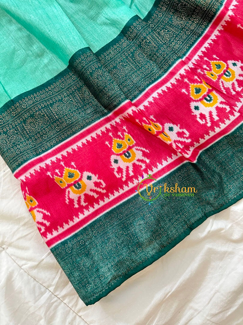 Green Indian Traditional Girls Lehenga Set -VS827