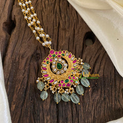 Precious Kundan Jadau Pendant Pearl Mala-J1336