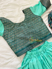 Green Indian Traditional Girls Lehenga Set -VS827