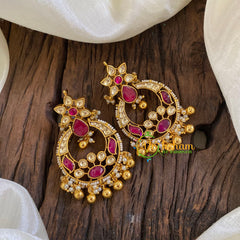 Precious Jadau Kundan Chandbali Danglers -J1309