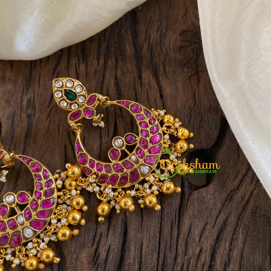 Precious Jadau Kundan Chandbali Danglers -J1310