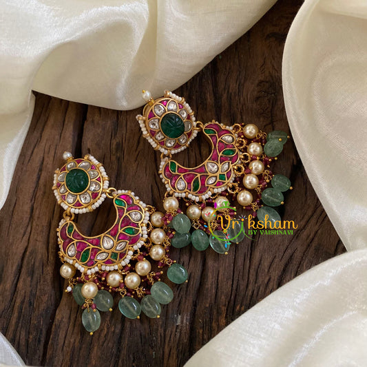 Precious Jadau Kundan Chandbali Danglers -J1311