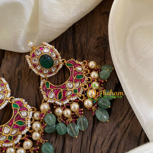 Precious Jadau Kundan Chandbali Danglers -J1311