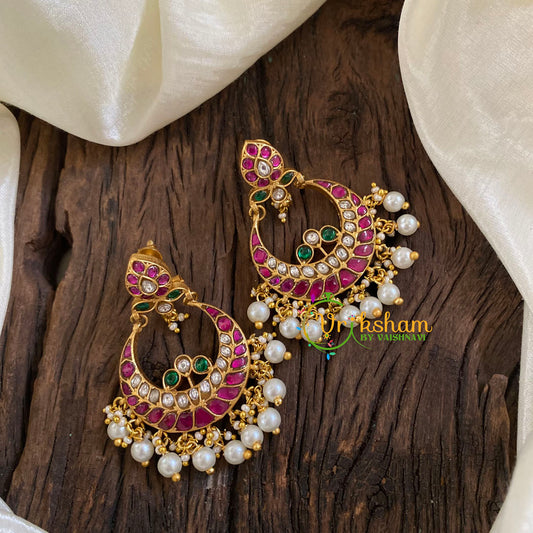 Precious Jadau Kundan Chandbali Danglers -J1316