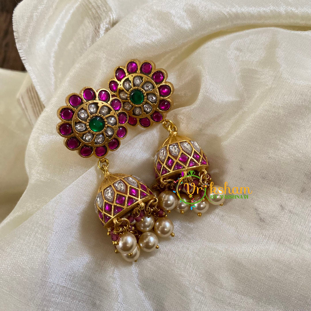 Precious Jadau Kundan Jhumkas -J1321