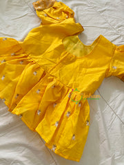 Yellow and Pink Indian Traditional Girls Lehenga Set -VS823