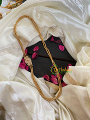 Traditional Rettai Vadam Mogappu Chain- 2 Layers-Red White-G5901