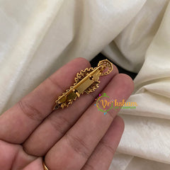 Gold AD Stone Saree Pin -Dress Pin -Music -G3041