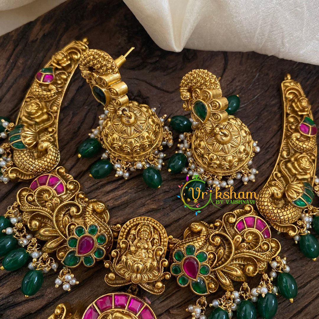 Precious Jadau Kundan Short Neckpiece -J1386