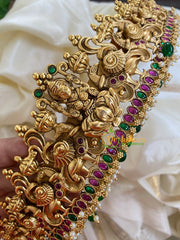 Exquisite Lakshmi and Peacock Style Hipbelt-Green Bead-G5821
