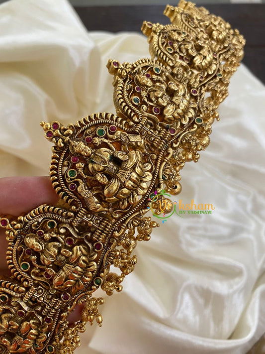 Gold Look Alike Lakshmi Hipbelt - Antique Temple Hipbelt -G5825