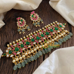 Precious Jadau Kundan High Neck Choker -J1411