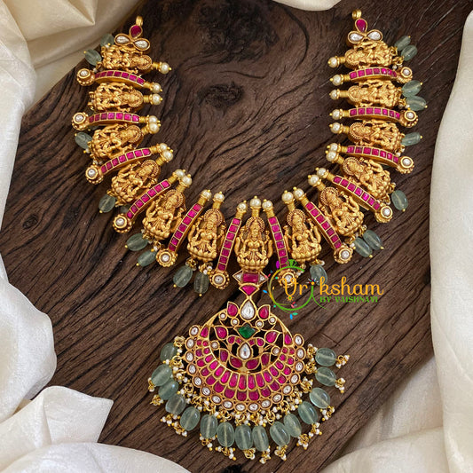 Precious Jadau Kundan Short Neckpiece -J1381